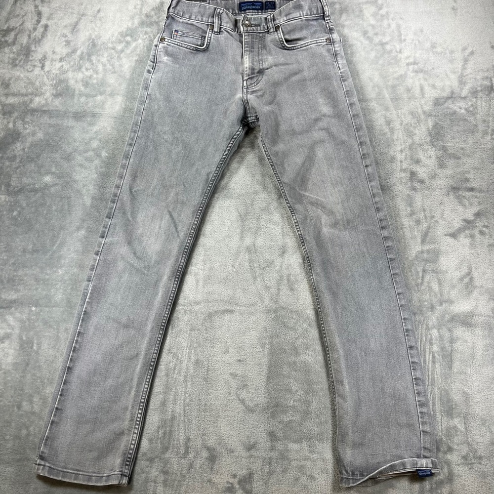 Patagonia Mens Straight Fit Stretch Jeans Gray Organic Cotton 28x30 STY56020